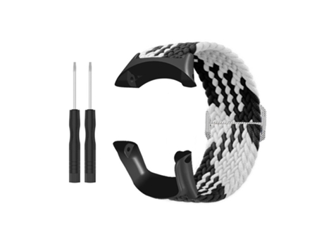 Reemplazo de Pulsera de Nylon para Suunto Ambit 3 Negro Blanco INF
