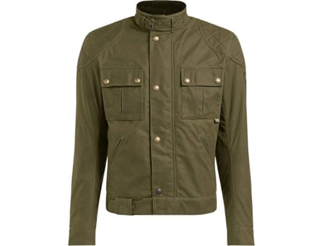 Abrigo para Hombre BELSTAFF Brooklands 2.0 Verde para Motociclismo (S)