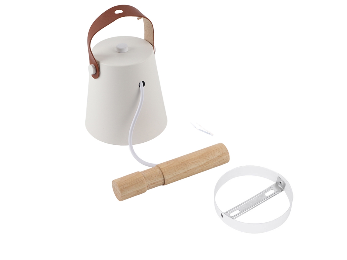 Rebe-lámpara De Pared De Madera Y Hierro Moderna Para Dormitorio Pasillo Estudio Fixture De Luz Decorativa Blanca