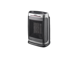 Termoventilador Cerámico Ptc Fogón Plata 1500w 2 Potencias 3 Funciones Termostato Antivuelco (29x19x14,5cm)
