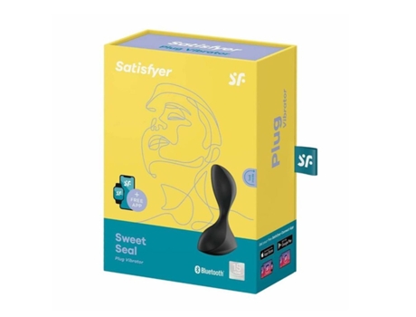 Estimulador SATISFYER Sweet Seal Plug Vibrador Con App (Negro - 1 Unidad)