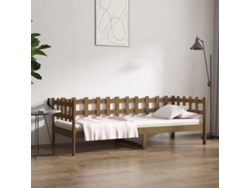 Sofá Cama Sin Colchón Madera Maciza Pino Marrón Miel 80x200 Cm