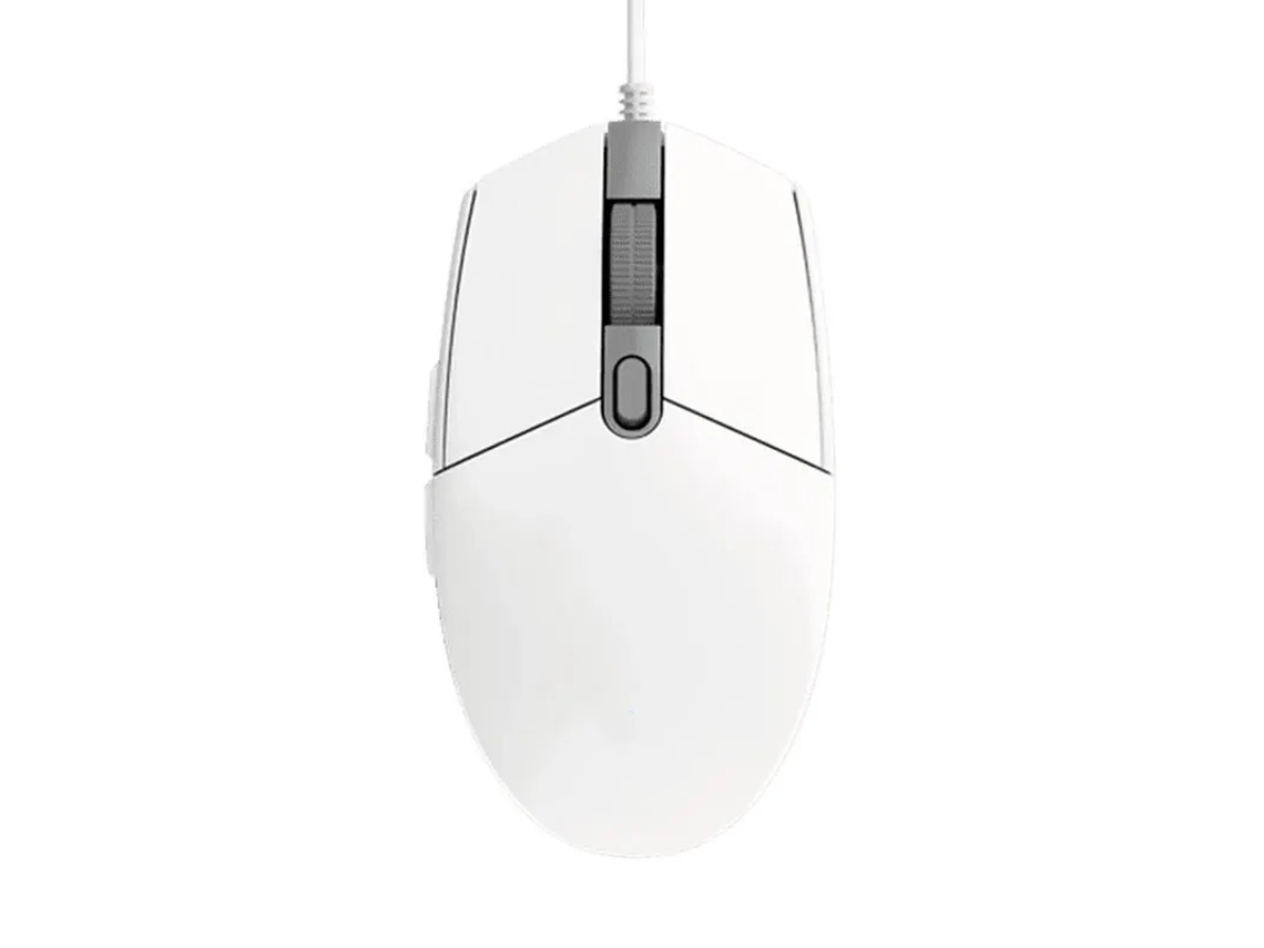 YIZHOOD G102 Colorido LED USB 8000 DPI Ratón para Juegos con Cable para PC/Mac/Laptop Blanco