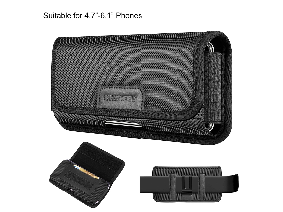 Bolsa Para Teléfono Móvil (impermeable Con Ranura Para Tarjetas) Funda Vertical Y Horizontal Multifuncional Mini Para Cinturón