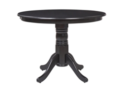 Mesa de comedor BELIANI Akron de MDF Negro 100x100x76