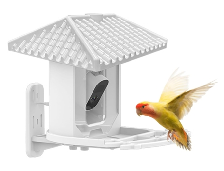 Cámara inteligente para comedero de pájaros, grabación automática de vídeo de 4 MP, cámara IP66 para pájaros con almacenamiento gratuito en la nube...