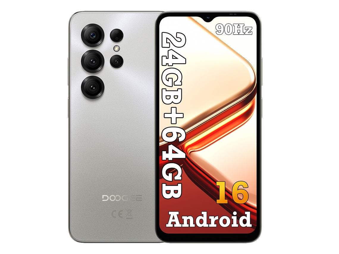 Móvil Doogee Note56x 4g 6.56" 24gb 64gb Android 16 - Gris Libre