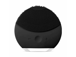 Dispositivo De Limpieza Facial Eléctrico Negro, Ultrasónico, Masaje Vibración Silicona. Resistente Al Agua Almacenamiento Inteligente