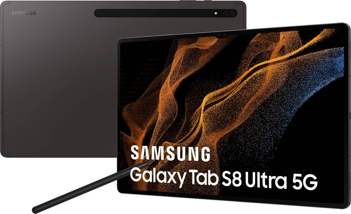 Tablet SAMSUNG Galaxy Tab S8 Ultra (14.6'' - 512 GB - 16 GB RAM - Wi-Fi+5G - Gris)