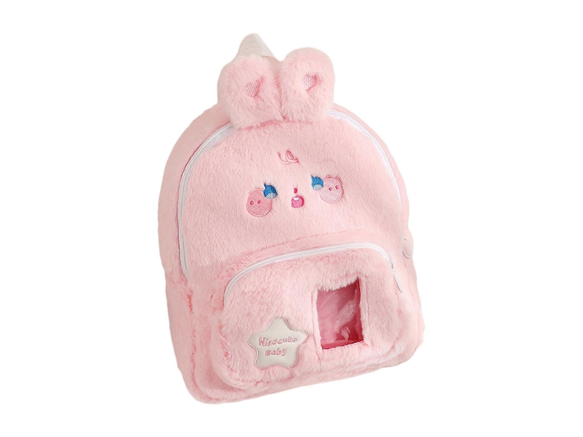 Mochila escolar práctica para viajes, mochila con diseño de dibujos animados, mochila informal para uso diario, ideal para adolescentes, rosa.