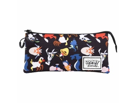 Looney Tunes Gang Estuche Portatodo Triple HS, Multicolor