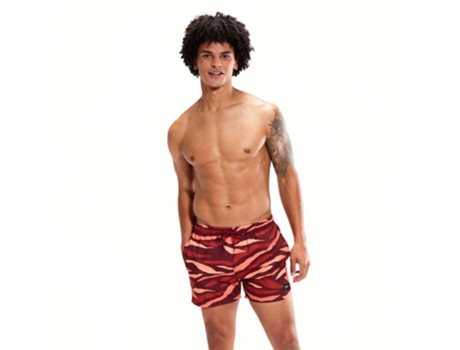 Shorts de Natação Printed Leisure 14´´ Vermelho Xl Homemspeedo