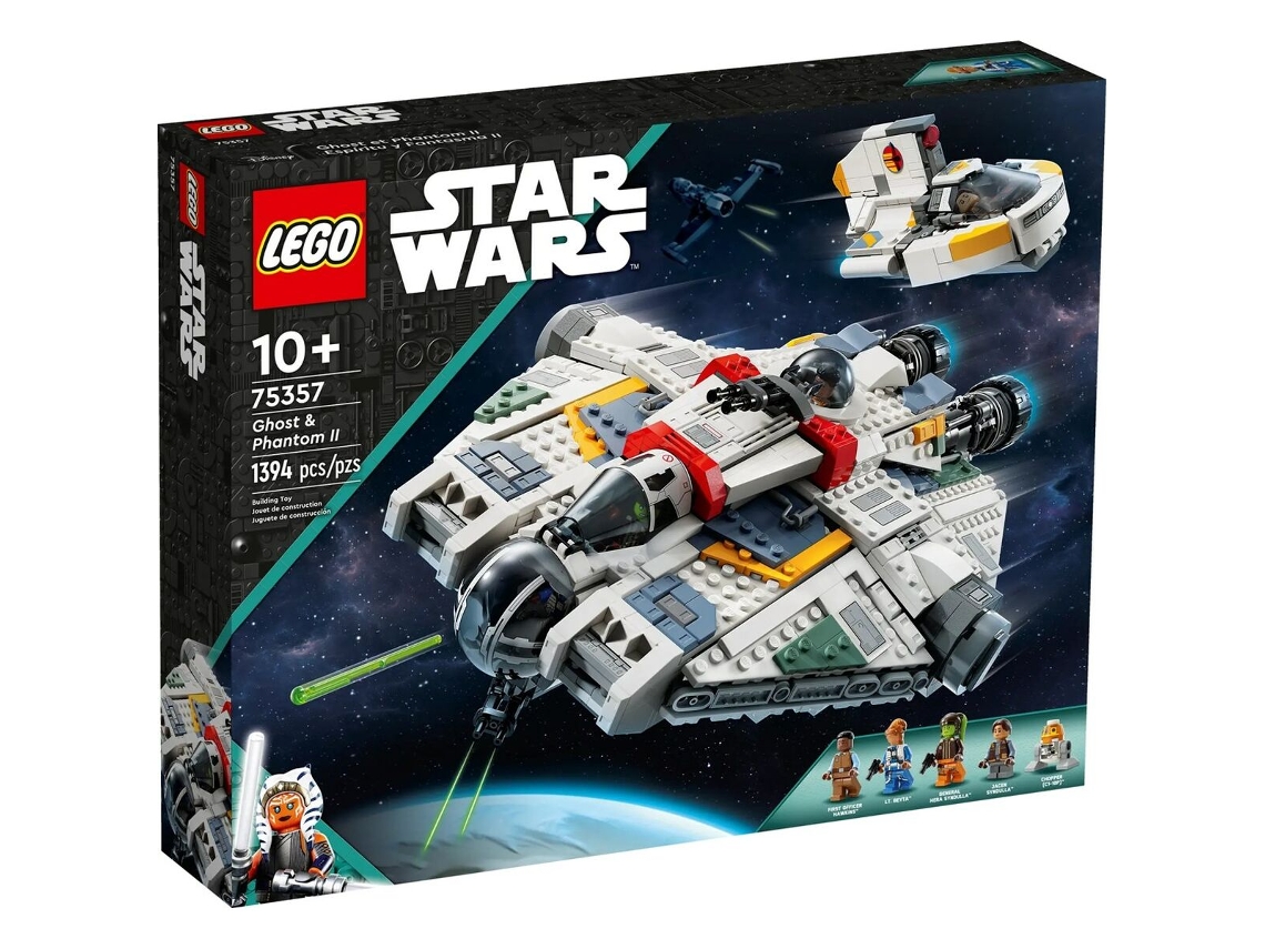 Lego Star Wars 75357 Ghost Phantom II - Set de construcción (10 años, plástico, 1394 piezas)