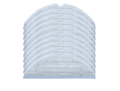 Paquete de 10 almohadillas de repuesto para fregona al vacío para Roborock T7S T7S Plus S7, almohadilla suave de microfibra reutilizable para suelo