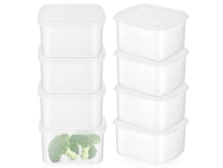 Caja Organizadora Transparente Para Almacenamiento De Alimentos, 8 Piezas, Recipientes De Cocina Con Tapa Para Carnes Y Verduras Webake