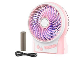 Ventilador Portátil YIZHOOD Fans456 Rosa