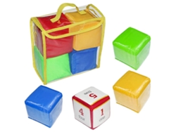 Ats-juguetes De Dados Suaves Para Niños Cubos De Aprendizaje Temprano Con Bolsillos Transparentes Juguetes De Lanzar Dados Para Bebés