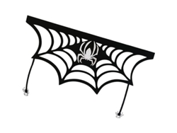 Foulard De La Cheminée En Toile D'araignée Halloween Largo En Tissu Non-tissé