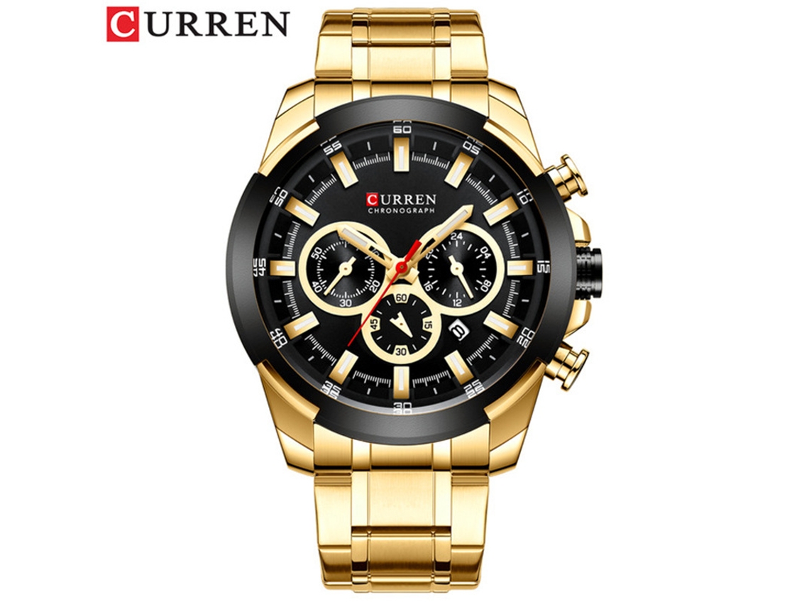 Reloj De Pulsera Moderno Para Hombre, Resistente Al Agua, Multifuncional, Con Seis Manecillas Y Correa De Acero Inoxidable.