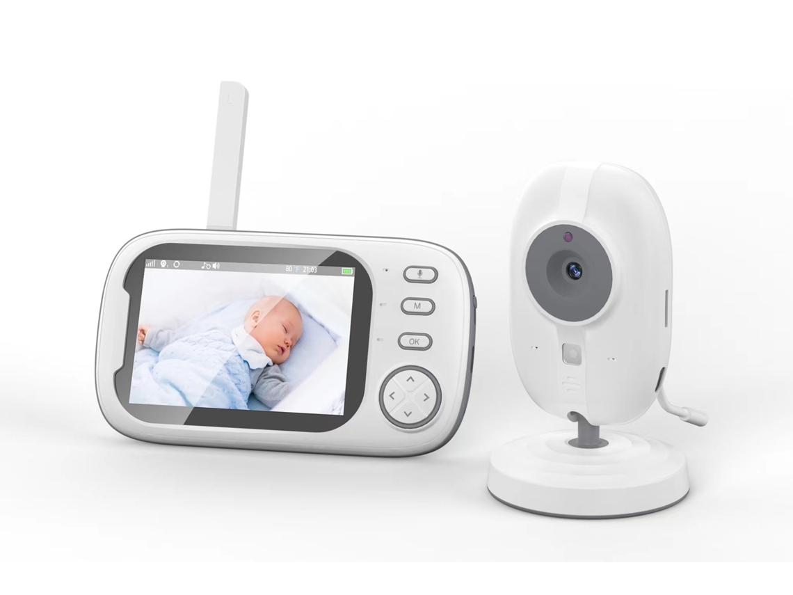 Monitor para bebés con cámara HD, visión nocturna y audio bidireccional / 3,5 pulgadas Czhhmart