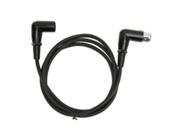 Cable De Audio Para Micrófono Xlr (xlr Macho A Hembra, Conexión En Ángulo) 1,5m Negro Ofc De 3 Núcleos