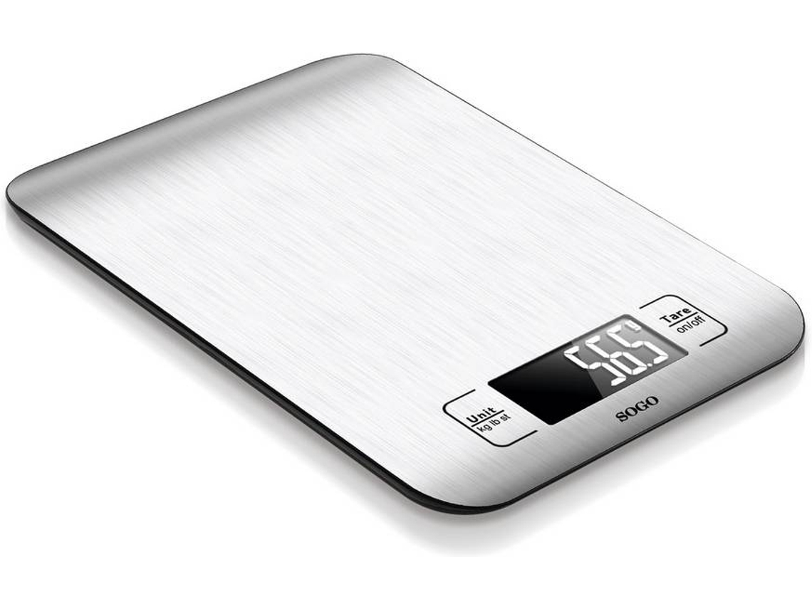 Balanza de Cocina SOGO Bac-SS-3950 Inox (Capacidad: 5 Kg - Precisión: 1 g)  