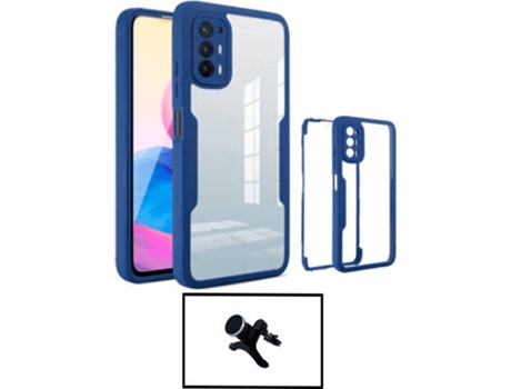 Kit Carcasa + Soporte Magnético Oppo A94 5G G4M Azul Oscuro