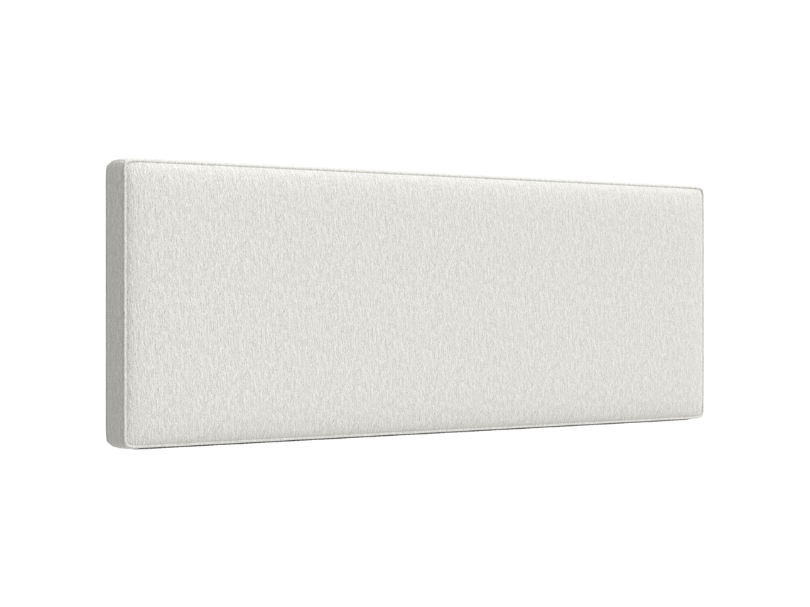 Cabecero Pared Tapizado 160x10x60cm Blanco Crema