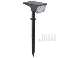 Rebe-luz Solar De Pared 3w Led Con Sensor De Luz Exterior Jardín Paisaje Patio Lámpara De Pico Impermeable 10led Rgb