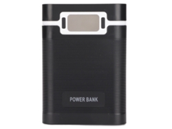 Power Bank Diy Carregador Portátil 18650 Bateria Com Tela Lcd 4 Baterias Micro Usb Entrada 2 Saídas