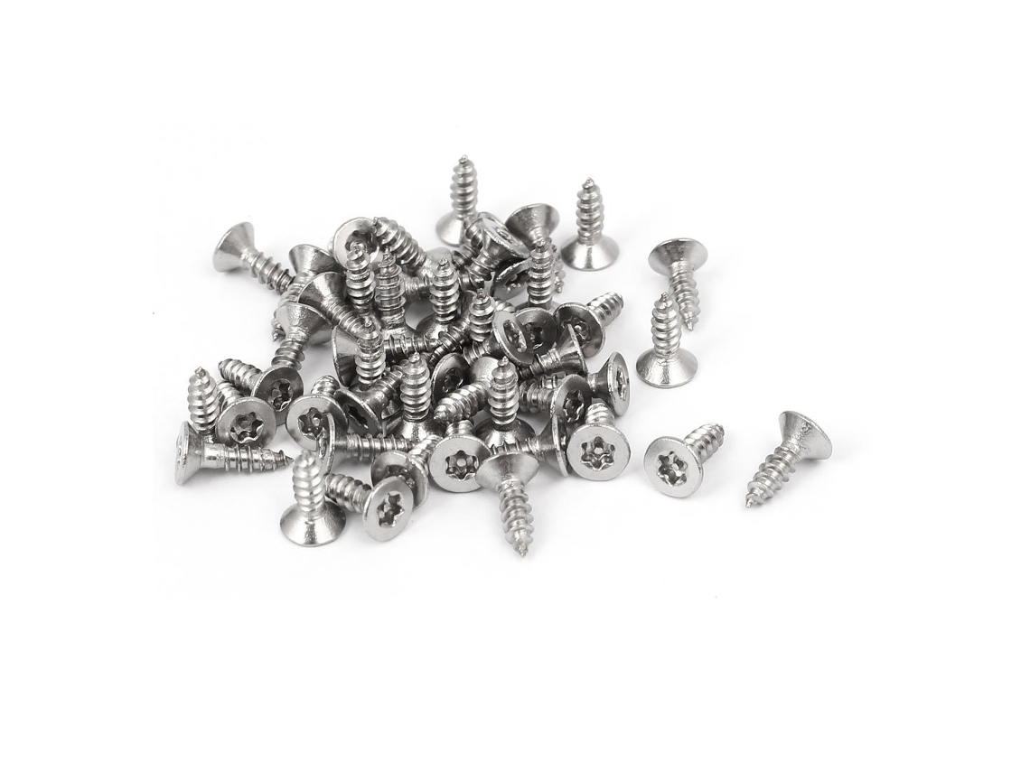 30 tapones roscados CHABERLU de acero M3 x 16 mm, con tornillos hexagonales internos, de color negro.