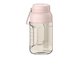 Exprimidor Inalámbrico Portátil De Gran Capacidad De 1200 Ml Taza Individual Cubierta Doble Color Rosa Cuich