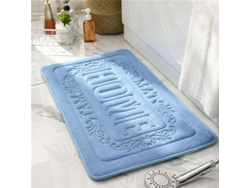 2026-tapete De Baño Linjou, Alfombra De Espuma De Memoria, Antideslizante, Suave Y Absorbente (azul Claro)