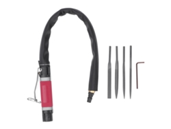 Lima Neumática Recíproca De 5 Mm Y 4000 Rpm, De Acero Aleado, Con 4 Limas Para Retoque, Biselado Y Rectificado.