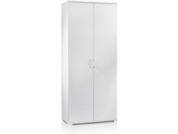 Armario DMORA Blanco (Aglomerado de Melamina - 90x195x45 cm)