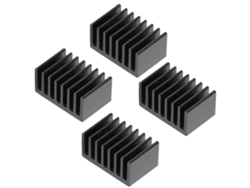 20 Peças Dissipador de Calor de Alumínio Radiador Cpu Cooler Componentes Industriais Q20x10x13 Preto