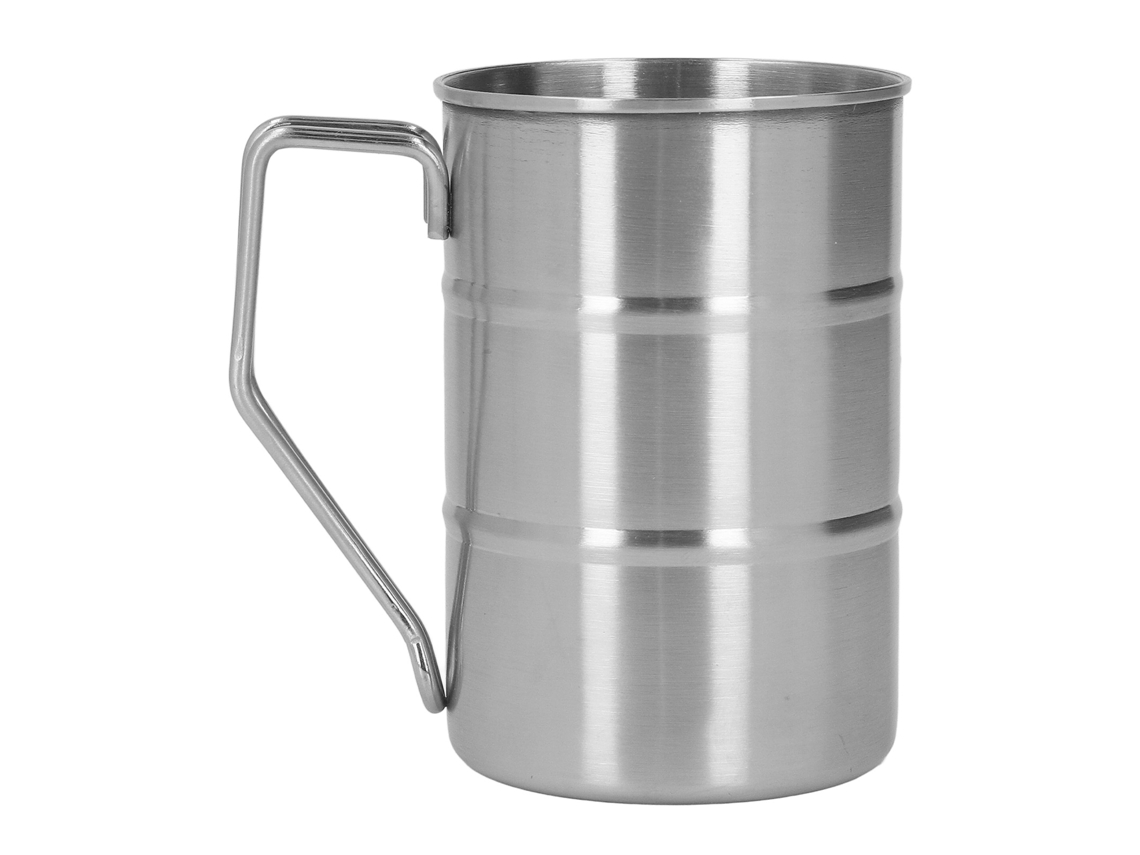 Taza de café de acero inoxidable de gran capacidad con asa para el hogar y el restaurante