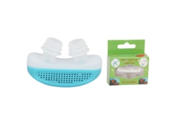 Dispositivo Antirruidos De Silicona Suave Reutilizable Con 2 Ventilaciones Para Reducir Ronquidos Color Azul