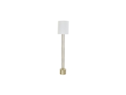 Lampara Pie Metal Lino Dorado 33x33x165cm