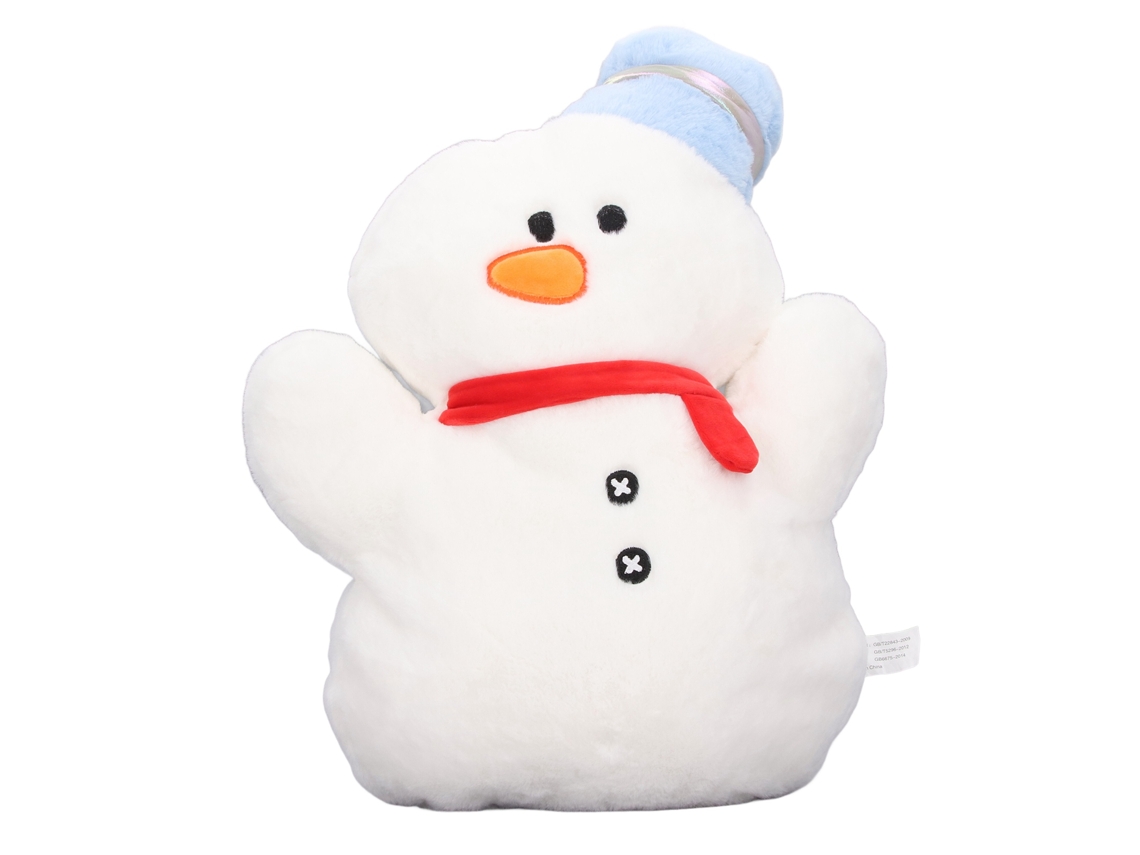 2026 Muñeco De Nieve De Peluche Suave Lavable Almohada Cojín Regalo Navideño 45cm
