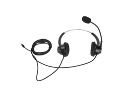 Fone de ouvido com microfone para atendimento ao cliente, call center, redução de ruído, conector de 3,5 mm para telefones VoIP.