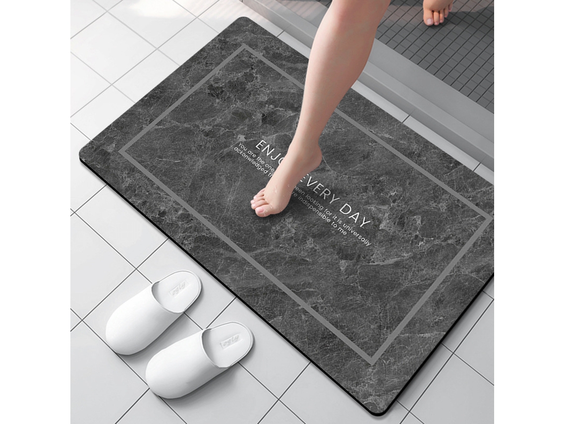 Alfombra de Baño LUUCOZK Antideslizantes Absorbentes Decoración Baño Secado Poliéster Multicolor (60x90cm)