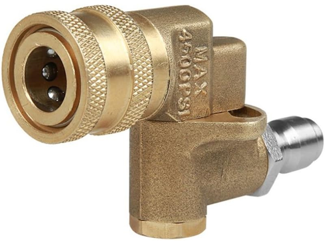 Lavadora De Alta Pressão Giratória De 1/4 Com Conector Rápido E Adaptador Para Conectar Ferramentas De Limpeza À Giratória