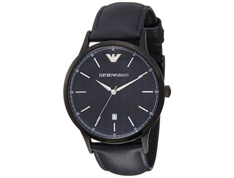 Iunes Emporio Armani Renato Cuartzo Muñeco De Pulsera Para Hombres Con Espectáculo De Cuero Ar2479 Y Brazalete