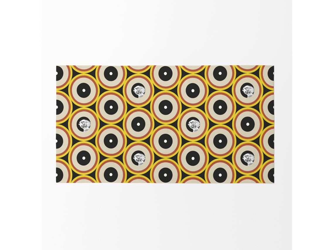 MARLEY - Toalha de praia - Microalgodão Premium - 75x150 cm - Fabricado na Espanha - RETRO