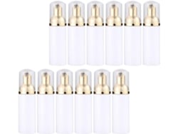 Pacote Com 12 Frascos Dispensadores De Espuma Pet De 30ml Com Bomba À Prova De Vazamentos.