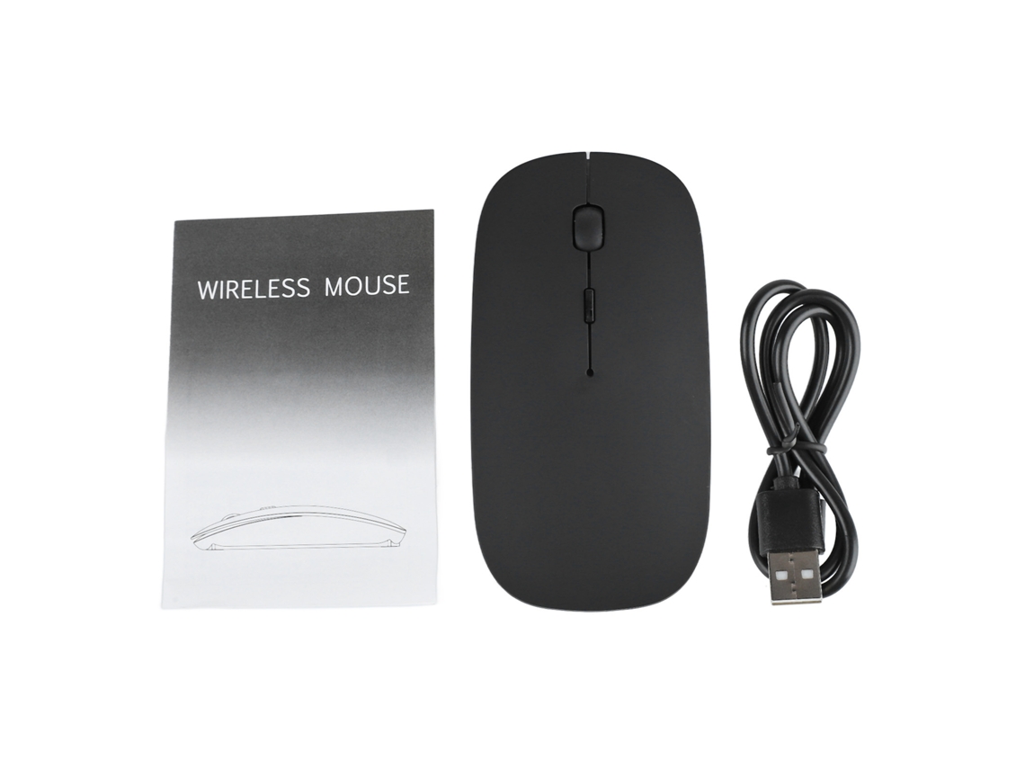 Ratón inalámbrico Bluetooth 5.0, silencioso y recargable.