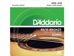 Cuerdas de Guitarra Acústica DADDARIO Ez890 (Calibre: .009-.045 - Acero)