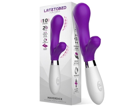 Vibrador Silicona Púrpura LATETOBED