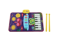 Colchón musical 2026horizon para niños con batería de jazz y teclado de piano, juego de aprendizaje musical táctil.